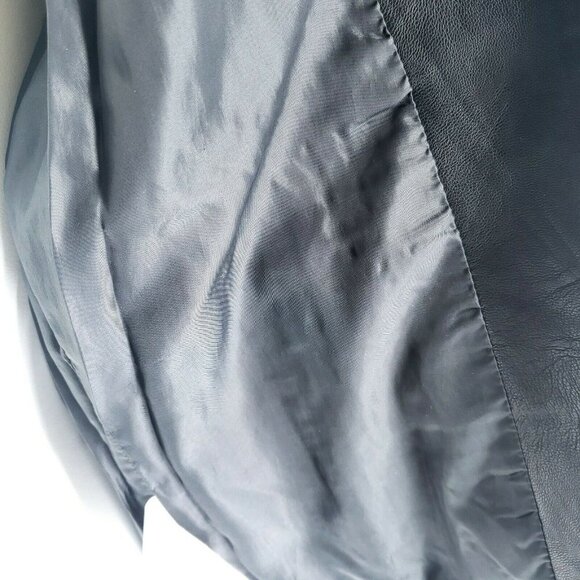 SPARKZ COPENHAGEN Faux Leather Moto Biker Jacket SMALL - Picture 9 of 9